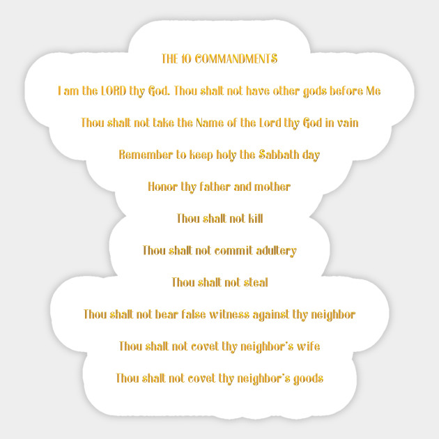 The 10 Commandments